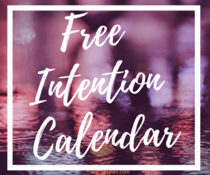 Free Intention Calendar