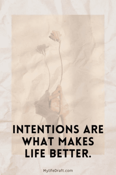 Setting An Intention For The Day