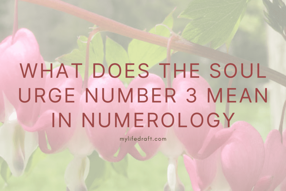 What Is The Soul Urge Number For 3 Mean?