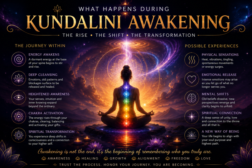 Yoga person kundalini awakening
