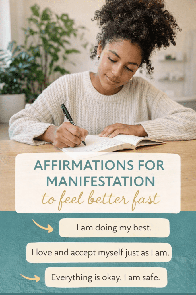 Affirmations for manifestation to feel better and raise your energy fast