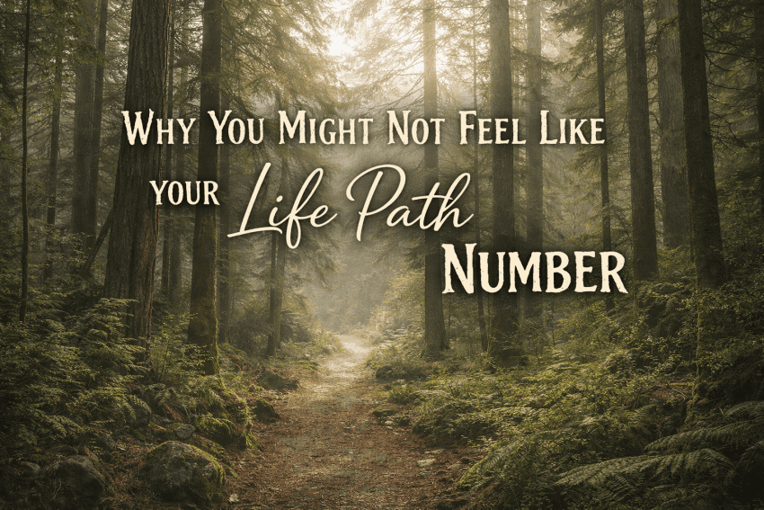 Why you may not feel like your life path number a path through the woods and tall trees